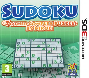 Sudoku - 7 Other Complex Puzzles By Nikoli (Europe)(En) box cover front